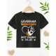 thumbnail image 2 of Chicfull Boys' Fashion "Grandma & Grandson Best Friends for Life" Letter Print T-Shirt - Casual Black Crew Neck Short Sleeve Tee with Heart & Hand Design, 100% Polyester, Machine Washable - Perfect f, 2 of 6