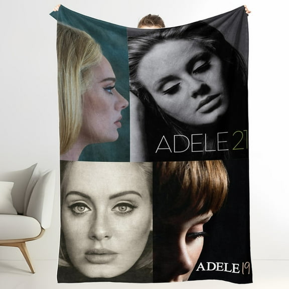 Adele Music Soft Flannel Throws Blankets Lightweight for Couch Bed Living Room Bedroom Car For All Seasons 30"X40"