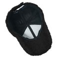 thumbnail image 4 of Winter Baseball Cap for Women Lamb Wool Solid Color Warm Baseball Cap for Outdoor Travel - Black, 4 of 5