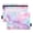 Pastel Pink Marble Texture, variant on 2 Pack Flip Folders with Clear PVC Window Binder Pouches 3-Ring Binder Organizer for Office & Home Blue and Gold Ocean