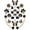 Black, variant on 24pcs Plastic Bling Shoe Charms Set –Pearl, Butterfly, Flower & Chain Decorations for Clogs & Sandals – Cute Accessories for Women & Girls Gift