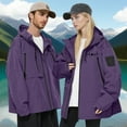 thumbnail image 7 of SuTry Valentine's Day Womens Jacket Print Lightweight Hooded Winter Outdoor Waterproof Tops Fashion Casual Outerwear Jackets for Women(Purple,M), 7 of 7