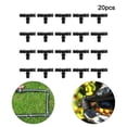 thumbnail image 2 of 1/2 Inch Drip Irrigation Fittings, 20Pcs Lock Barbed Tee for 1/2 In Vinyl Tubing, Drip Line Parts 3-Way Tees Irrigation Connectors for Drip Sprinkler Garden Lawn Watering Systems, Green, 2 of 9