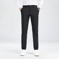 thumbnail image 4 of Tailored Black 4-Way Stretch Dress Casual Men Pant In Icy Cotton, 4 of 10