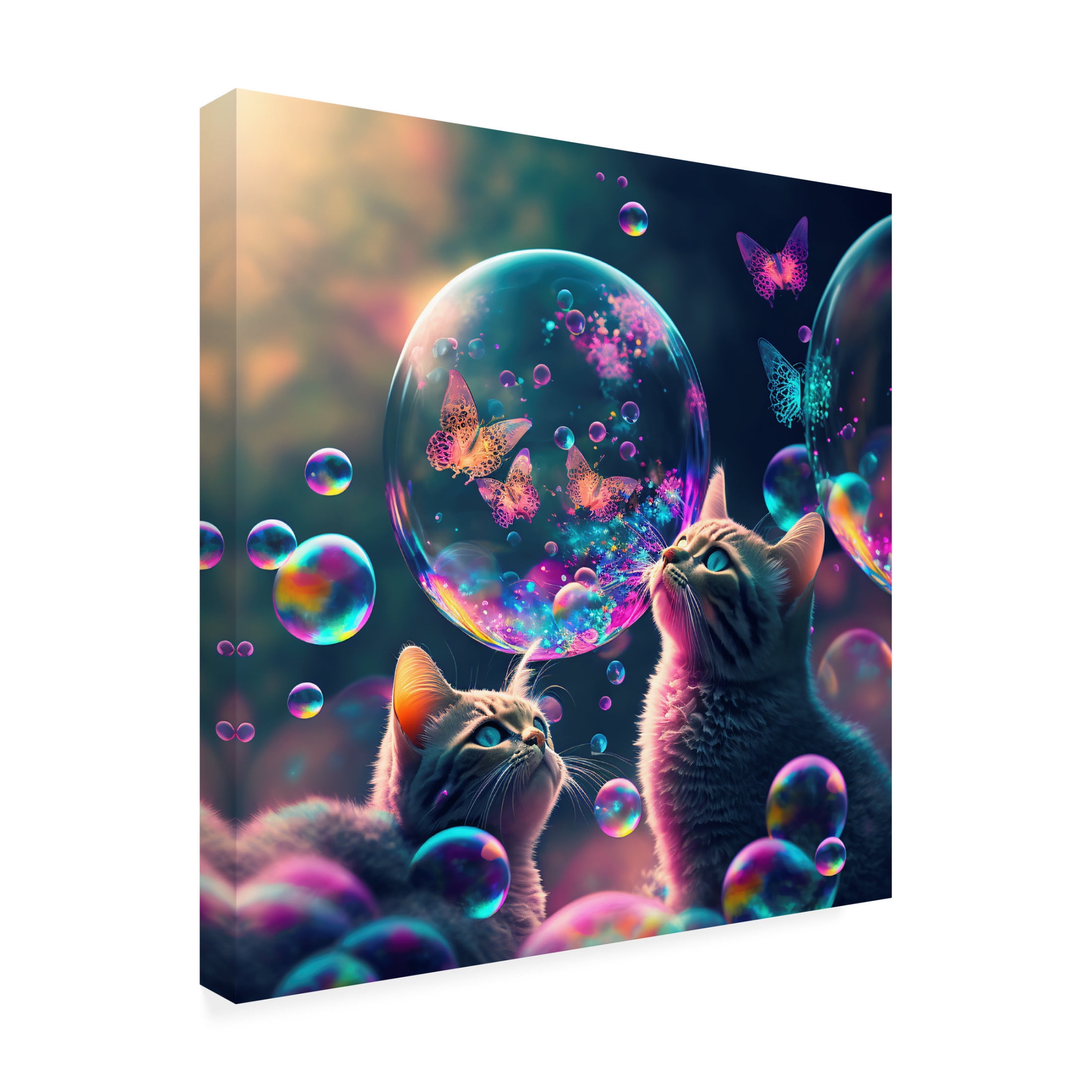 Canvas Wall Art - Ray Heere 'Mystical Morning 25' Wall Art for Living Room, Bedroom, or Office Décor by Trademark Fine Art - 24 x 24 Inches
