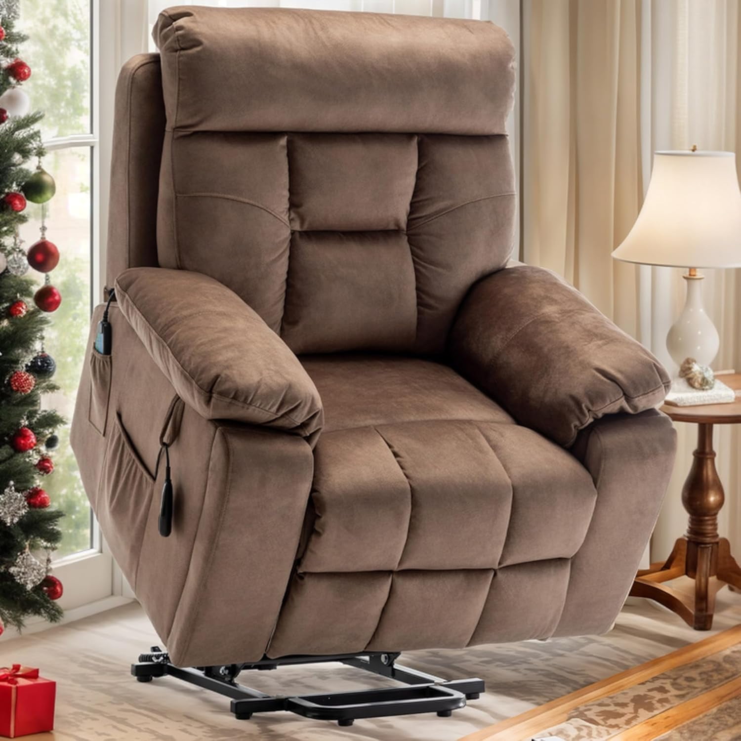 Lounge chair lift chair relax sofa chair living room furniture living room power elderly electric lounge chair (oversize, hidden cup holder)&nbsp;