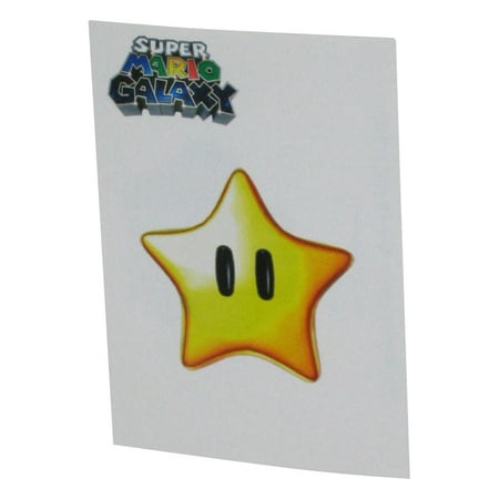 Nintendo New Super Mario Bros. Galaxy (2009) Enterplay Power Star Mini Sticker 009