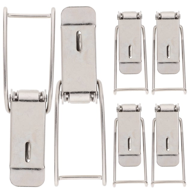KAKOWELY door latch guard 6pcs Door Latch Guard Hinge Lock Key Latch For Door Door Hook Latch Gate Latch Pull Ring Stainless Steel Latch Stainless Steel Toggle Clamp