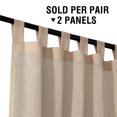 thumbnail image 4 of High woven Linen Elegant Curtain panels lightly reduce privacy panel curtains, 4 of 6