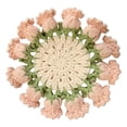 thumbnail image 1 of YWIYIUD 1PC 3.94inch Vintage Crochet Pattern Flower Bouquet Flower Insulation Pads Knitting Kit with Cotton Thread for Desktop Protection DIY Craft Accessories Tools Set and Home Decoration, 1 of 6