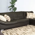 thumbnail image 3 of Vegan Patchwork Beige Brick Print Faux Hide/Cowhide Area Rug/Carpet, 3 of 3