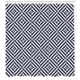 thumbnail image 3 of Ambesonne Geometric Shower Curtain, Symmetrical Pattern, 69"Wx84"L, Pale Blue Dark Blue, 3 of 3