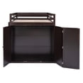 thumbnail image 6 of Bellemave Low Loft Bed with Desk, Full Size Loft Bed with Storage Wardrobe, Drawers, Wood Loft Bed for Kids Teens Bedroom, Espresso, 6 of 10