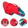 thumbnail image 5 of Kurgo Surf n’ Turf Dog Life Jacket, Floatation Vests for Dogs, Dog PFD, Yellow/Blue, Medium, 5 of 6