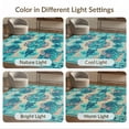 thumbnail image 7 of ODIKA 6'x9' Washable Area Rug Ocean Turtle Main Lagoon Mosaic Coral Border Panels Map Nautical for Family Room, Living Room, Master Bedroom, Non-Slip, Easy Care, 7 of 7