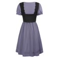thumbnail image 4 of Womens Halloween Costumes 2024 Cosplay Gothic Dresses New Gothic Prom Dress For Women Halloween Cocktail Party Dresses Retro Short Sleeve Ball Gown, 4 of 4
