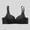 Black, variant on Womens No Underwire Bras Solid Color Plus Size Underwire Lace Push Up Soft Comfort Bra for Everyday Yellow 46