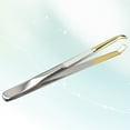 thumbnail image 2 of Eyebrow Tweezer with Eyebrow Comb 1Pcs for Eyebrows Tweezers Precision Hair Removal Portable Silver, 2 of 8