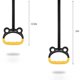 thumbnail image 5 of Anillos de gimnasia, juego de anillos de ejercicio para entrenamiento de fuerza de cuerpo completo y , 2 anillos olímpicos antideslizantes, , 1 M 1m Macarena Anillos de gimnasia, 5 of 8