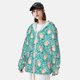 thumbnail image 3 of Balery Pig And Flower Sudadera ligera de manga larga con capucha y protección solar UPF 50+ para hombre y mujer, ideal para pesca y running-3X-Large, 3 of 7