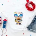 thumbnail image 5 of Ropa de vacaciones familiares de Disney, moda para viaje a Disneylandia, camiseta informal para niña, ropa de calle de manga corta de verano, camiseta para bebé niño, 5 of 5