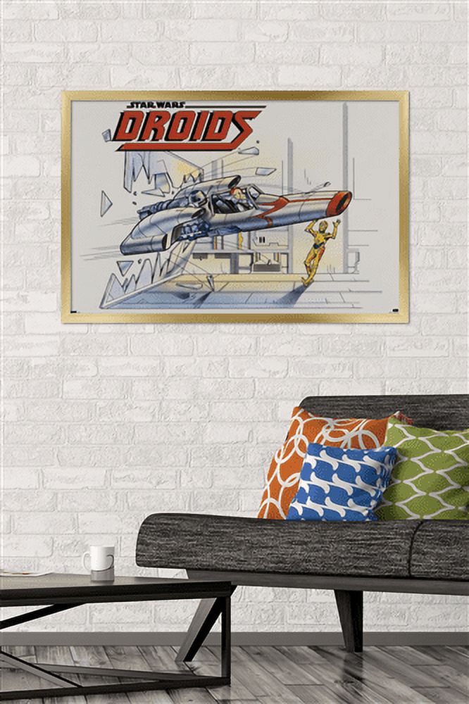 Star Wars: Droids - Crash Wall Poster, 22.375" x 34", Framed