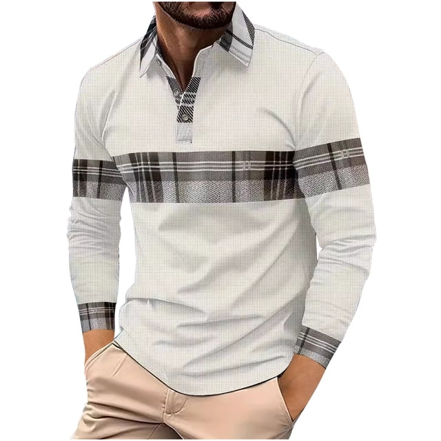 Birdeem Chemises pour Hommes Chemise Décontractée Imprimée à Manches Longues Col Rabattu Boutons T-Shirt Blouse Tops