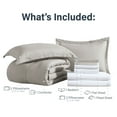 thumbnail image 5 of Swift Home 8PC Taupe Queen Bedding Set - Comforter, Sheets, Pillowcases, Bedskirt, Shams, 5 of 5
