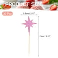 thumbnail image 2 of Uxcell Little Star Cupcake Toppers, Sparkle Star Cupcake Picks Birthday Cake Decoration Pink 30, 2 of 7