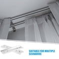 thumbnail image 3 of 4pcs Ceiling Curtain Track Curtain Rail Curved Ceiling Curtain Track Mount for Room Divider Shower Curtain L Shape U Shape Bay Windows RV Curtain Track, 3 of 8