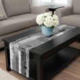 thumbnail image 4 of Grey Abstract Table Runner 36 Inches Long, Modern Mottled Art Oil Painting Kitchen Coffee Dining Table Decoration for Home Party Birthday Wedding Home Decor 13x36 Inches, 4 of 8