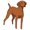 MultiColor, variant on Vizsla Decal | Indoor/Outdoor | Dog Lover Super Cute Sticker for SUV Windows, Dorm Rooms, Bedroom, Offices | SignMission personalized gift | 2 Pack of 6"