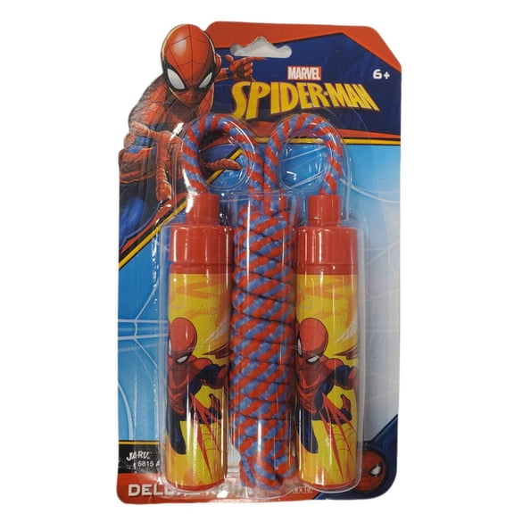 Marvel Spiderman Kid's Jump Rope 7ft Boys Superhero Fitness Toy 6  (Red Spiderman)