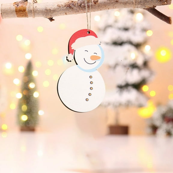 Coollooc Snowman Christmas Decorations Indoor, Cute Snowman Winter Tiered Tray Decor, Wooden Snowman Blocks Xmas Table Decoration for Party Home Office Shelf Door (Santa Claus Reindeer)