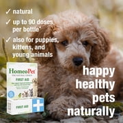 HomeoPet FIRST AID, Oral Wound Care Support Drops for Pets, 15 mL