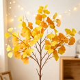 thumbnail image 4 of Artificial Yellow Branches Fall Leaf Stems For Vase Decor Wedding Centerpiece Seasonal Home Decoration, 4 of 7
