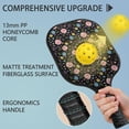 thumbnail image 2 of Pickleball Paddles Set,Pioneer Flower Floral Print Pattern Fiberglass Surface Pickleball Racket Set with 2 Indoor Outdoor Pickleball Balls and Pickleball Bag,Pickle-ball Equipment, 2 of 6