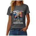 thumbnail image 6 of Linfrsh 4th Of July Shirt Women USA Shirts for Women 250 Years American Flag Shirt 4th of July Tshirt Patriotic Tees Casual Graphic Tops(Grey,L), 6 of 8