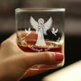 thumbnail image 3 of Bevvee Whiskey Rocks Glass 10.25 oz Always With You Angel Gifts for Someone Who Loves Whiskey and Angels Glassware & Drinkware, 3 of 3