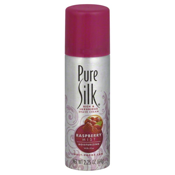 Pure Silk Raspberry Mist Shave Cream for Women (Travel Size, TSA