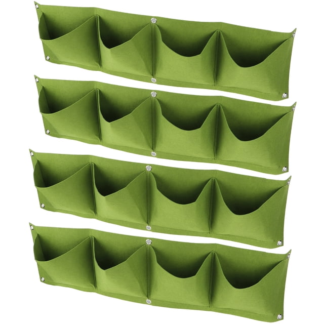 Macetero De Pared, Bolsa De Cultivo Colgante, Seguro Montado En La Pared, Duradero Para Jardines, Patios Traseros, Salas De Estar, Balcones EOTVIA Verde
