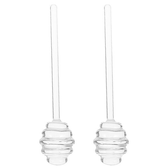 Zcyifa Glass Stirring Rods Honey Dipper Sticks Mixing Wand Honey Stirrers