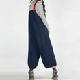 thumbnail image 4 of Dyegold Jumpsuits for Women Casual, Womens One Piece Jumpsuit Loose Baggy Button Summer Fashion Harem Trousers Overalls Sleeveless ​Square Neck ​Rompers, 4 of 6
