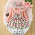 thumbnail image 4 of Girls' Dresses Toddler Girls Long Sleeve Floral Prints Dance Party Princess Dress Clothes Baby Girl Dress RD2 6 Months-9 Months, 4 of 6