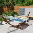 thumbnail image 5 of SUNCREAT Portable 2 Person Hammock with Carrying Bag, Tree Hooks, Magazine Bag, Bottle Holder, Heavy Duty Hanging Tree Hammock, Blue（stand is not include）, 5 of 8