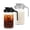 Black&Grey-1 Quart, variant on 1 Quart Black&Grey Food Storage Pitcher Jar, Airtight Pour Spout Lid