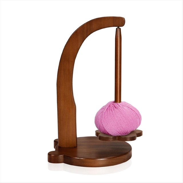 HanaWood Portahilos para Tejer y Ganchillo, Regalo de Ganchillo para los Amantes del Tejer, Hilandero de Madera para Tejer