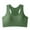 Green, variant on Xfvqtps Sports Bra for Women Racerback Elastic Padded High Impact Yoga Athletic Exercise Cotton Bras Beige