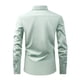 thumbnail image 3 of pstuiky camisetas de manga larga para hombre, Camisa de negocios tipo cárdigan con cuello vuelto liso a la moda para hombre camisetas de hombre xl, 3 of 8
