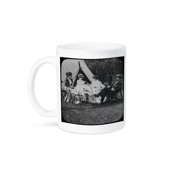 3dRose, Victorian Garden Tea Party Vintage 1890s England Camping, 11oz Mug